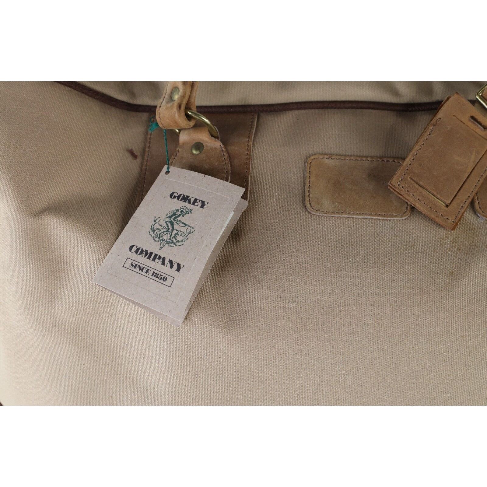 Orvis Deadstock Vintage Orvis Gokey Canvas Leather Duffel Bag Size ONE SIZE - 2 Thumbnail