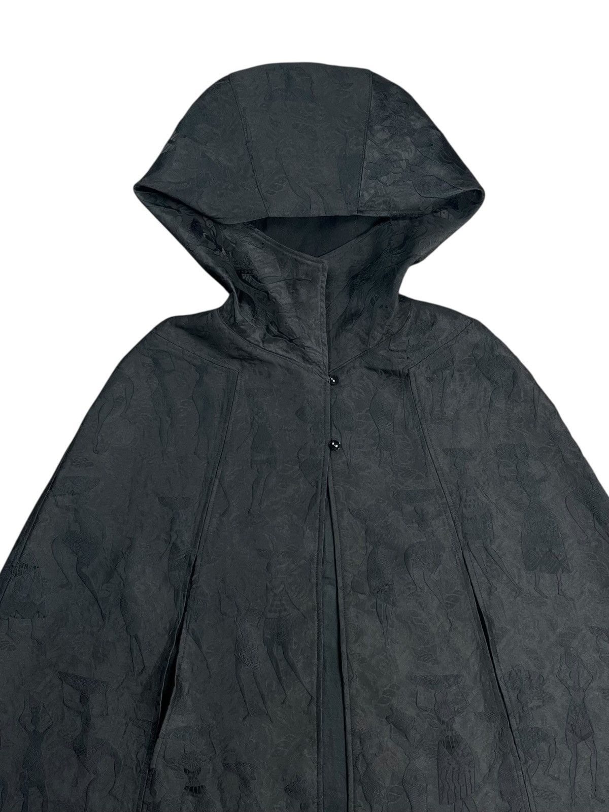 14th Addiction 2000s In The Attic - Jacquard Cloak/Poncho Jacket Size US M / EU 48-50 / 2 - 5 Thumbnail