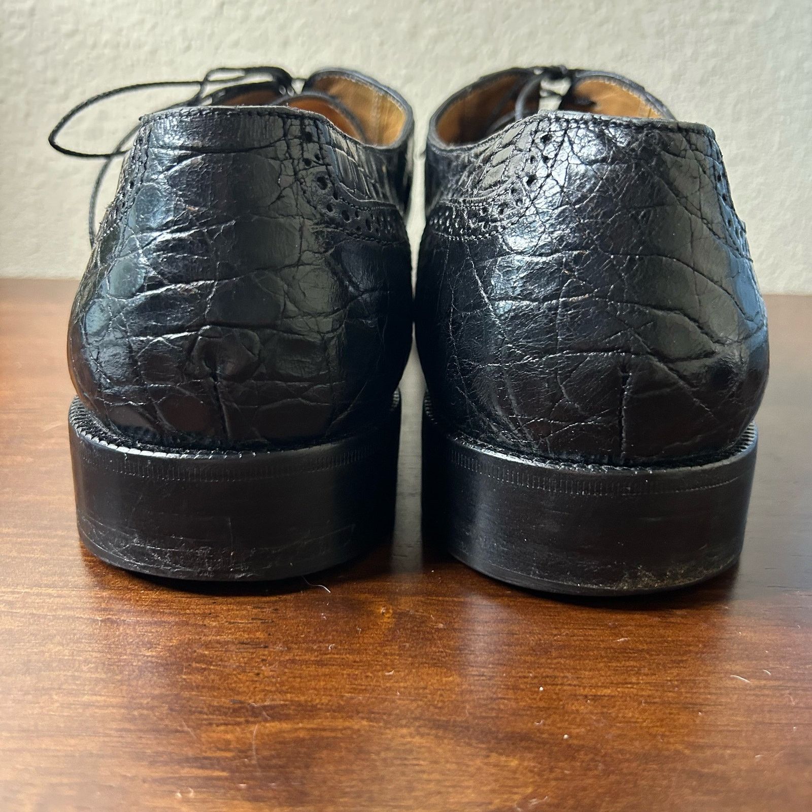 Salvatore Ferragamo Salvatore Ferragamo Shoes Black Leather Oxfords Size 11 Size US 11 / EU 44 - 3 Thumbnail