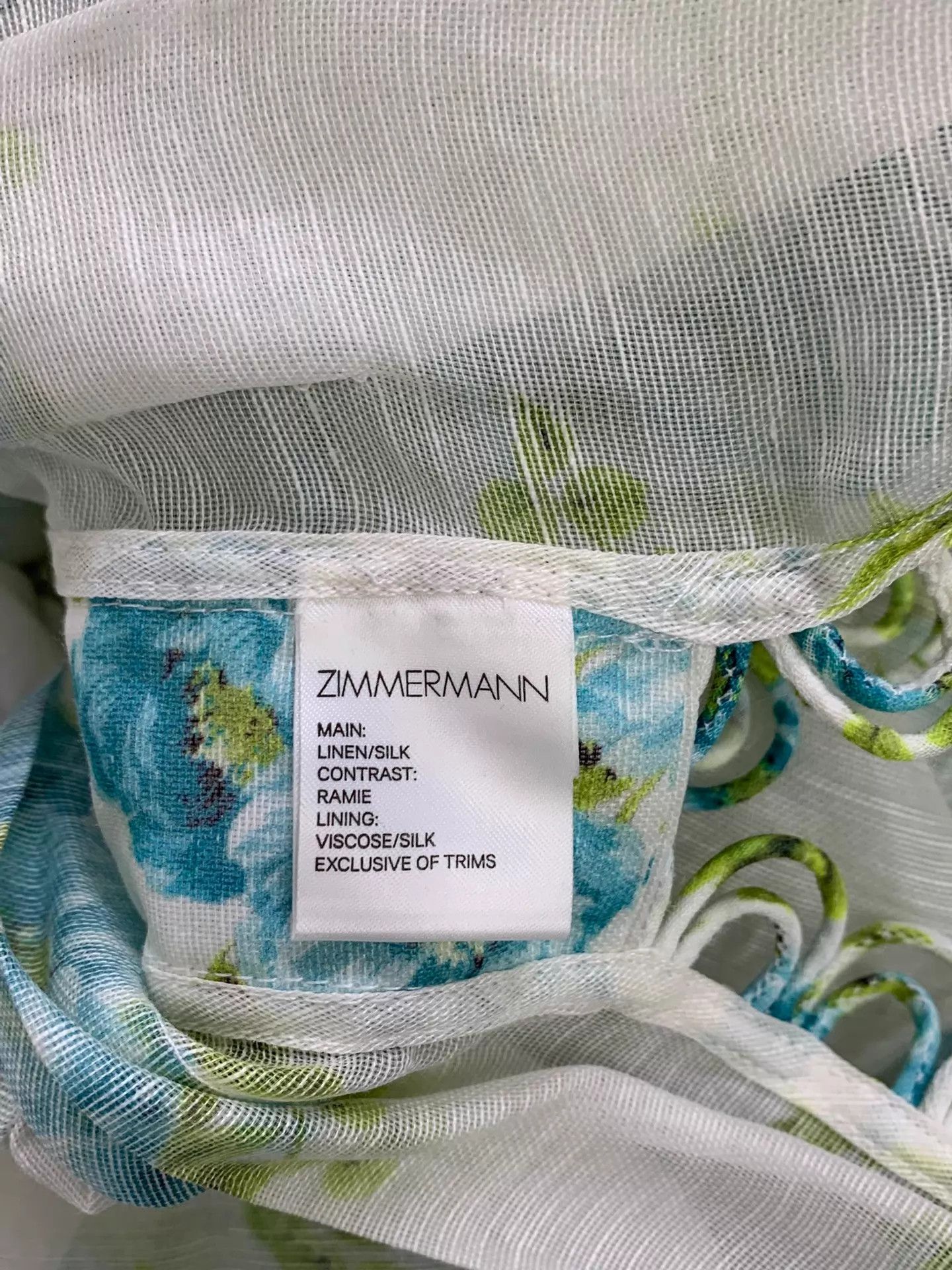 Zimmermann Zimmermann Runway Blue Print Top & Short Set Size 1 Size S / US 4 / IT 40 - 8 Thumbnail