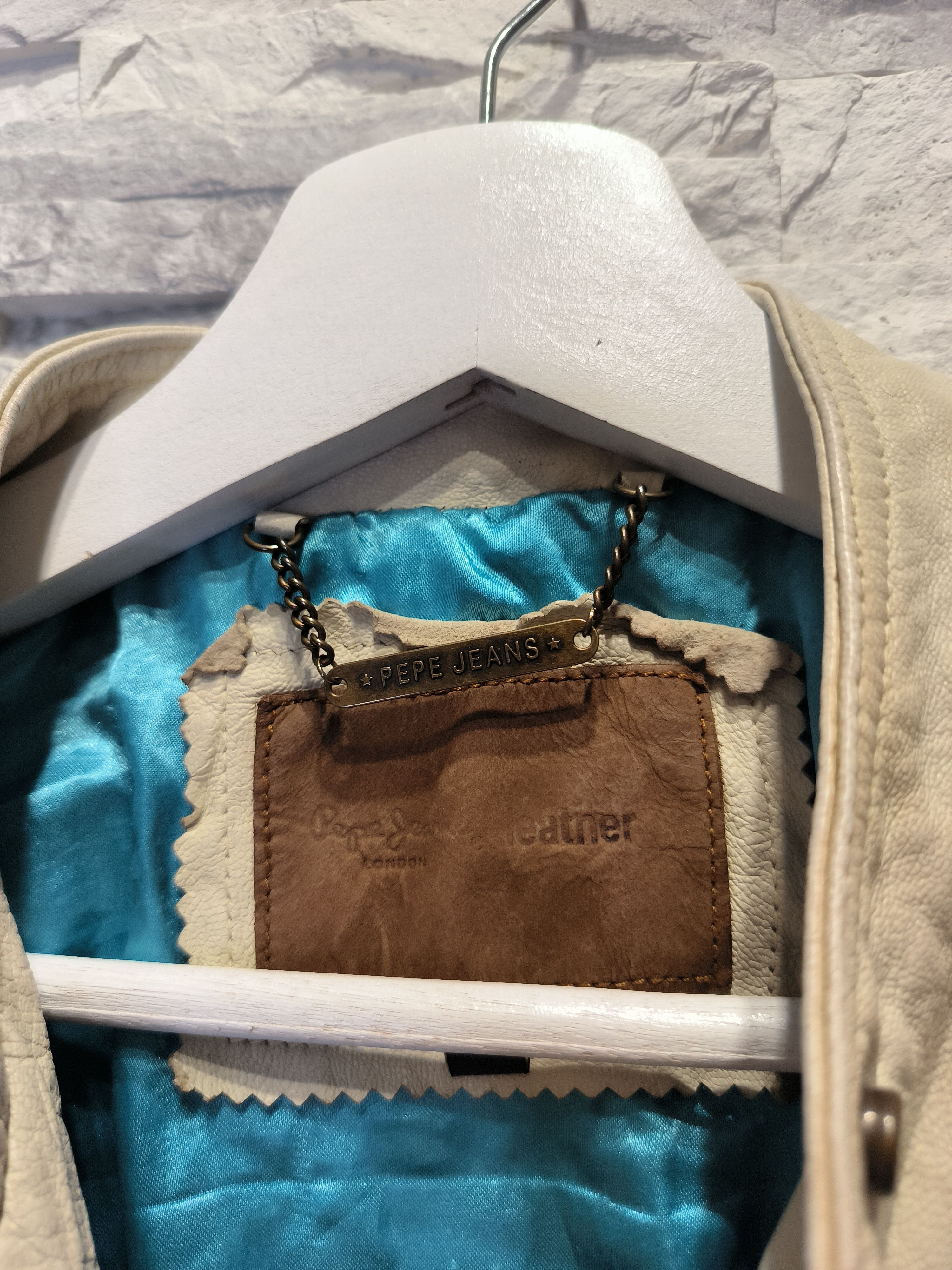 Pepe Jeans × Vintage Vintage Pepe Jeans Leather Jacket Size L / US 10 / IT 46 - 6 Thumbnail