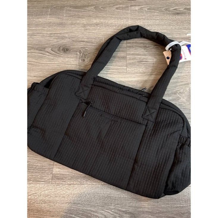 Champion NWT Champion Element Athletic Trainer Duffle Bag Black Fabri Size ONE SIZE - 1 Thumbnail