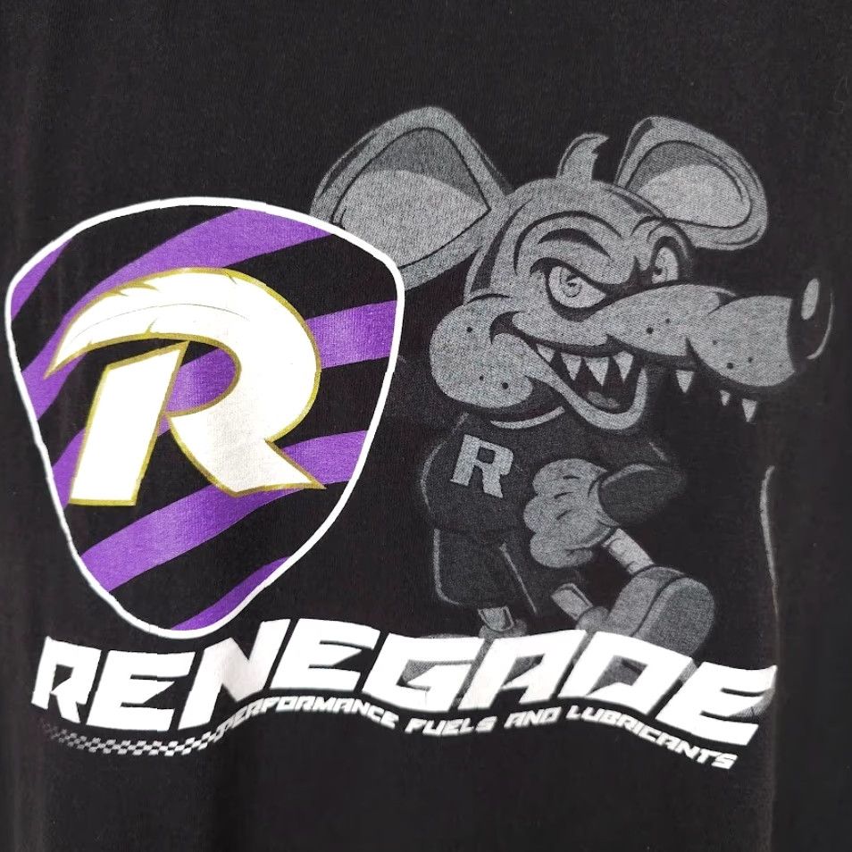 Hanes VINTAGE Renegade Racing T Shirt Mens XL Black Hanes Crew Neck Short Sleeve Cotton Graphic Print Racing Theme Mens XL Black Hanes Shirt Size US XL / EU 56 / 4 - 3 Thumbnail