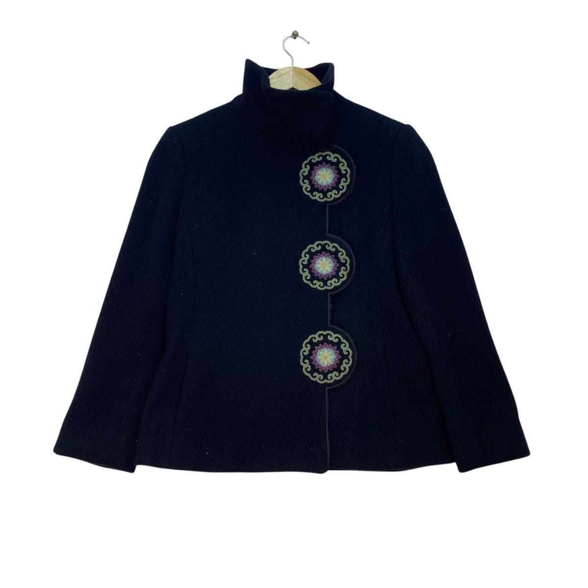 Vivienne Tam 💥 Vivienne Tam embroidered angora blend short coat Size M / US 6-8 / IT 42-44 - 1 Thumbnail
