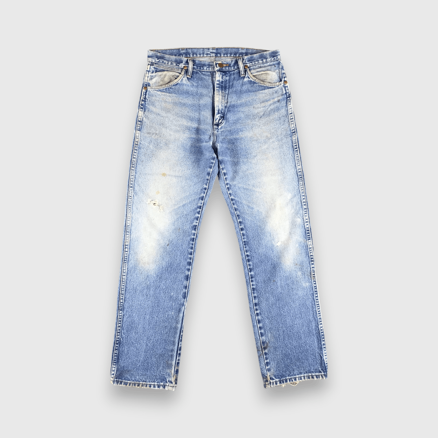 Vintage Vintage Blue Wash Wrangler Jeans-J1498 Size US 33 - 1 Thumbnail