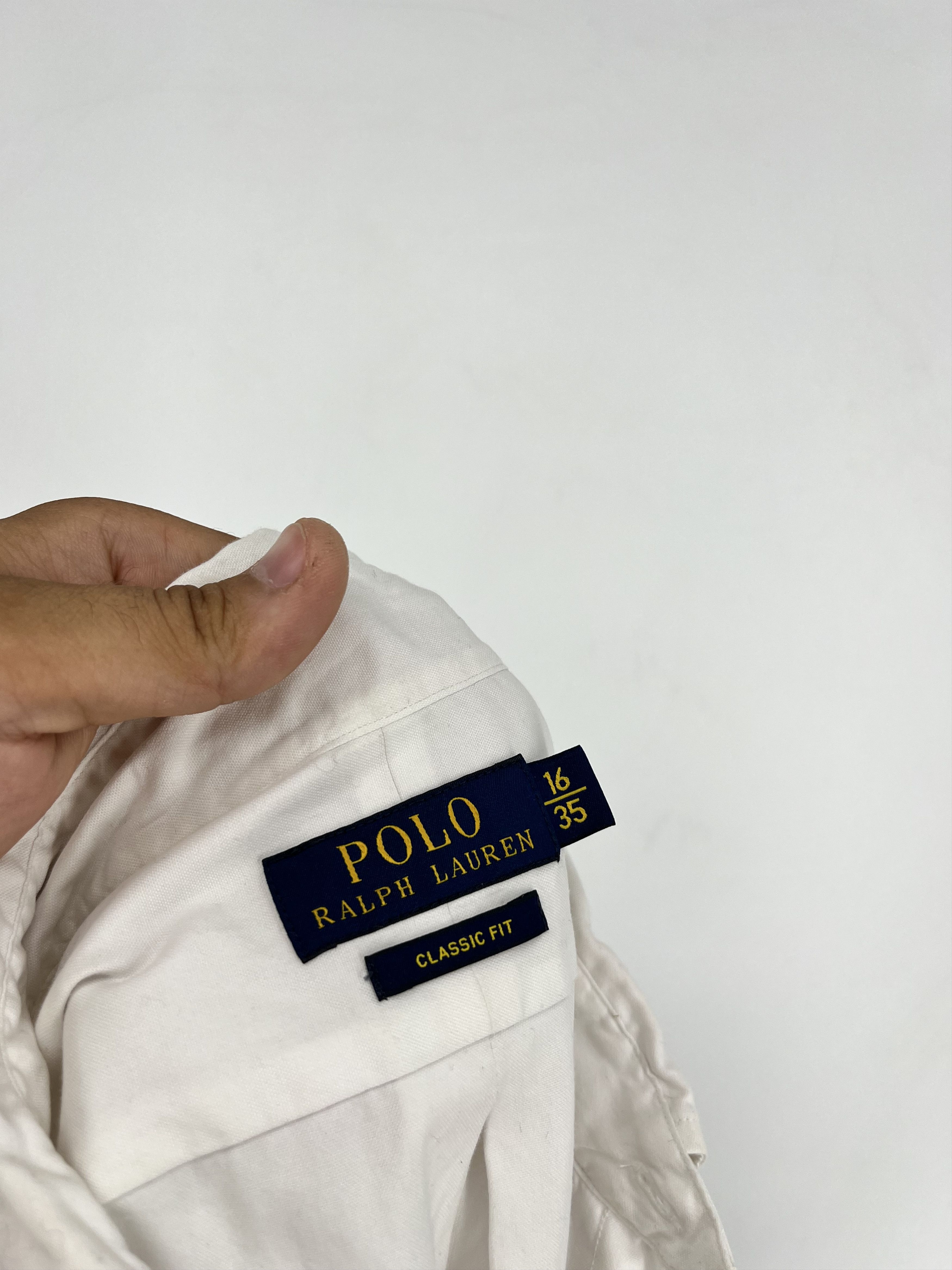 Polo Ralph Lauren × Ralph Lauren × Vintage Vintage White Shirt Polo Ralph Lauren Size XL Rare Size US XL / EU 56 / 4 - 8 Thumbnail