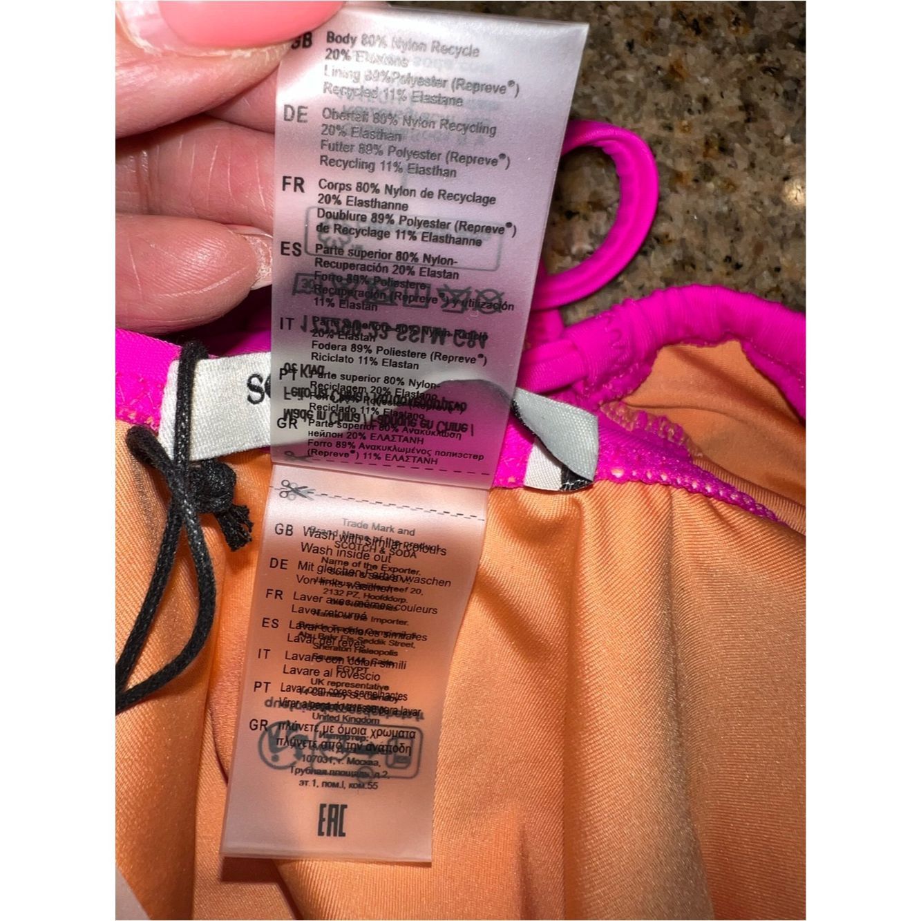 Scotch & Soda Scotch & Soda Amsterdam Cutout One Piece Swimsuit Pink Size Size L / US 10 / IT 46 - 7 Thumbnail