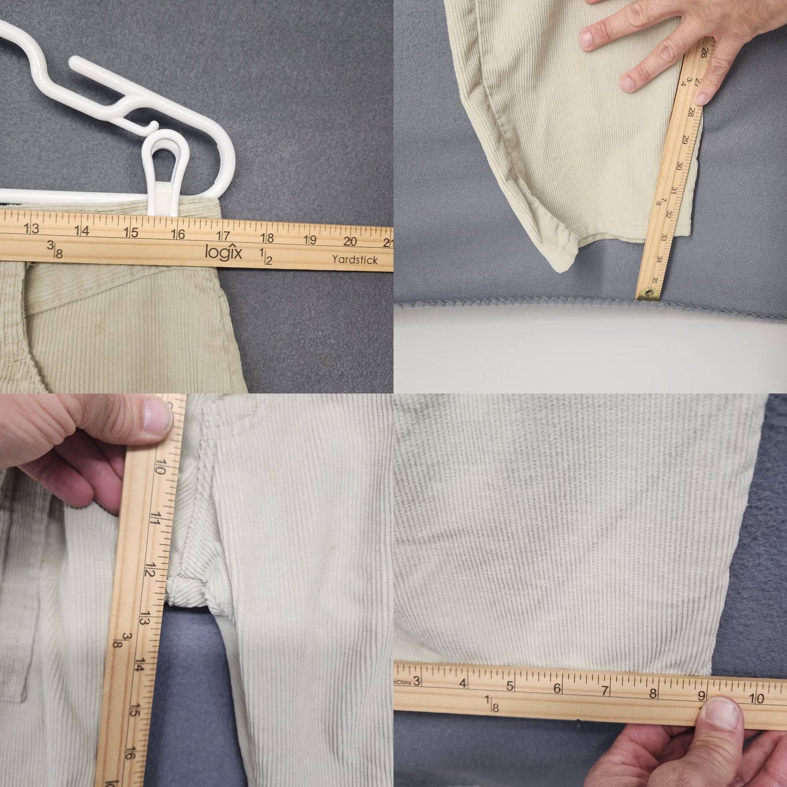 Levi's VINTAGE Levi's Silvertab Cargo Pants 33x34 Corduroy Beige Relaxed Y2K Skater Grunge Cords Mens Size US 33 - 8 Thumbnail