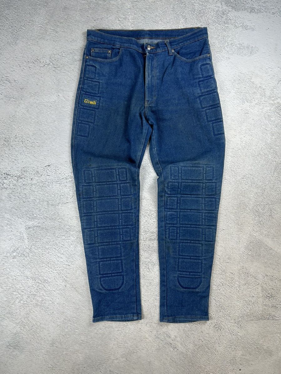 image of Vintage Moto Giali Pants Racing Special 1100 Kevlar Pro in Blue, Men's (Size 32)