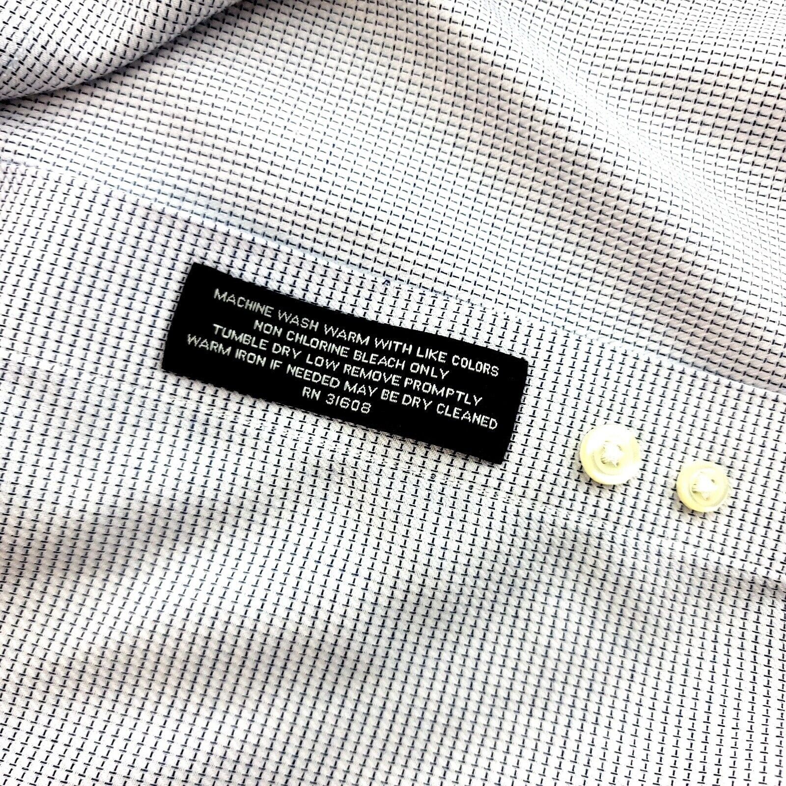 Jos. A. Bank Jos A Bank Signature Button Front Dress Shirt 16-33 White Bl Size US L / EU 52-54 / 3 - 9 Thumbnail