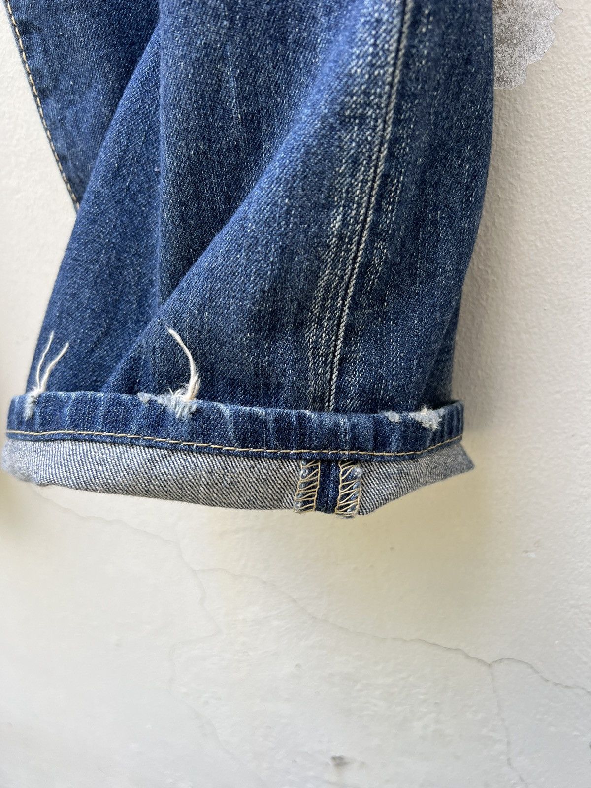 Levi's Vintage 2006 Levi’s 517 Distress Fade Denim Flap Flare Jeans Size US 34 / EU 50 - 14 Thumbnail