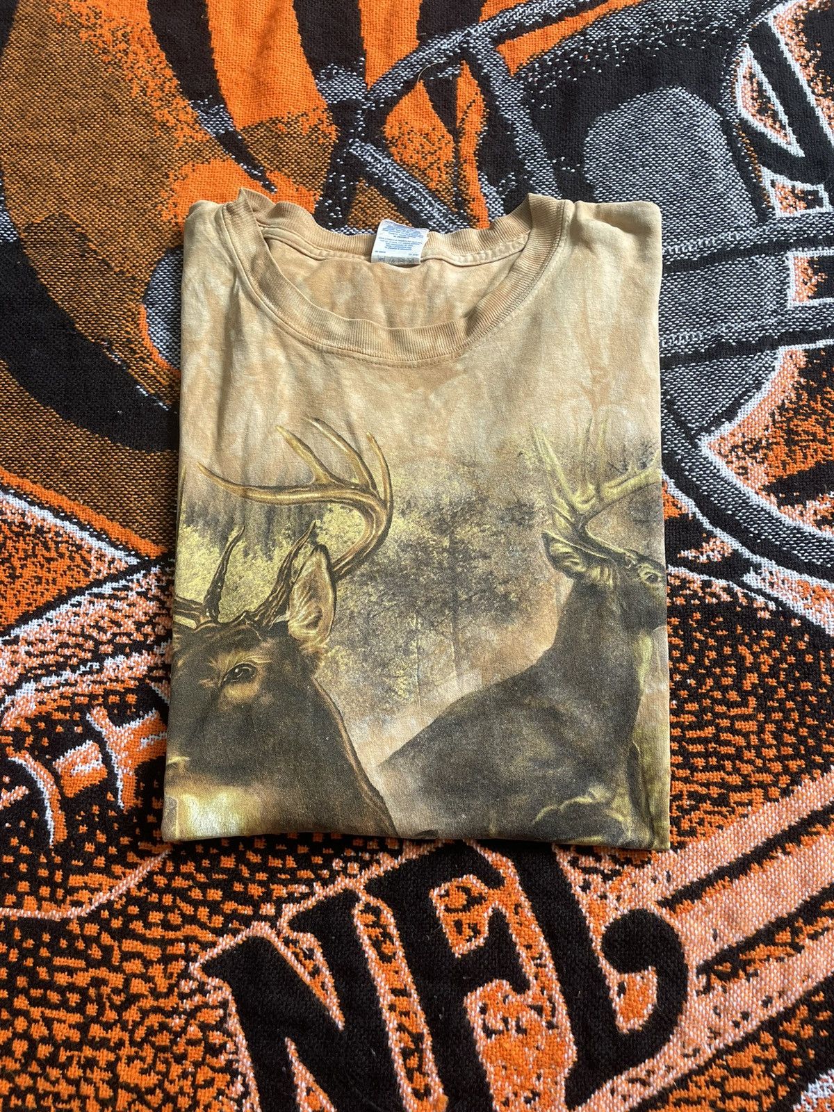 The Mountain × Vintage Vintage The Mountain Brown T-shirt Size US XL / EU 56 / 4 - 1 Thumbnail
