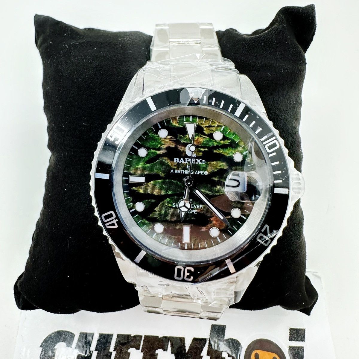 Bape BAPE Type 1 Tiger Camo Bapex Watch Tiger Camo/Silver Size ONE SIZE - 5 Thumbnail