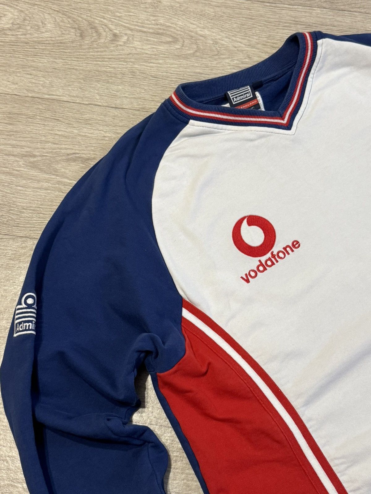 Vintage 🔷Rare Vintage Admiral England Cricket Vodafone Sweatshirt🔷 Size US XL / EU 56 / 4 - 5 Thumbnail