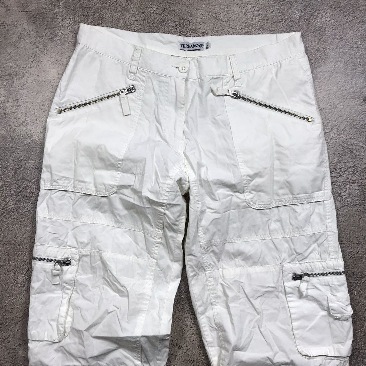 Vintage Y2K Baggy Distressed Cargo Pants Techwear Streetwear Logo 29 Size 29" - 5 Thumbnail