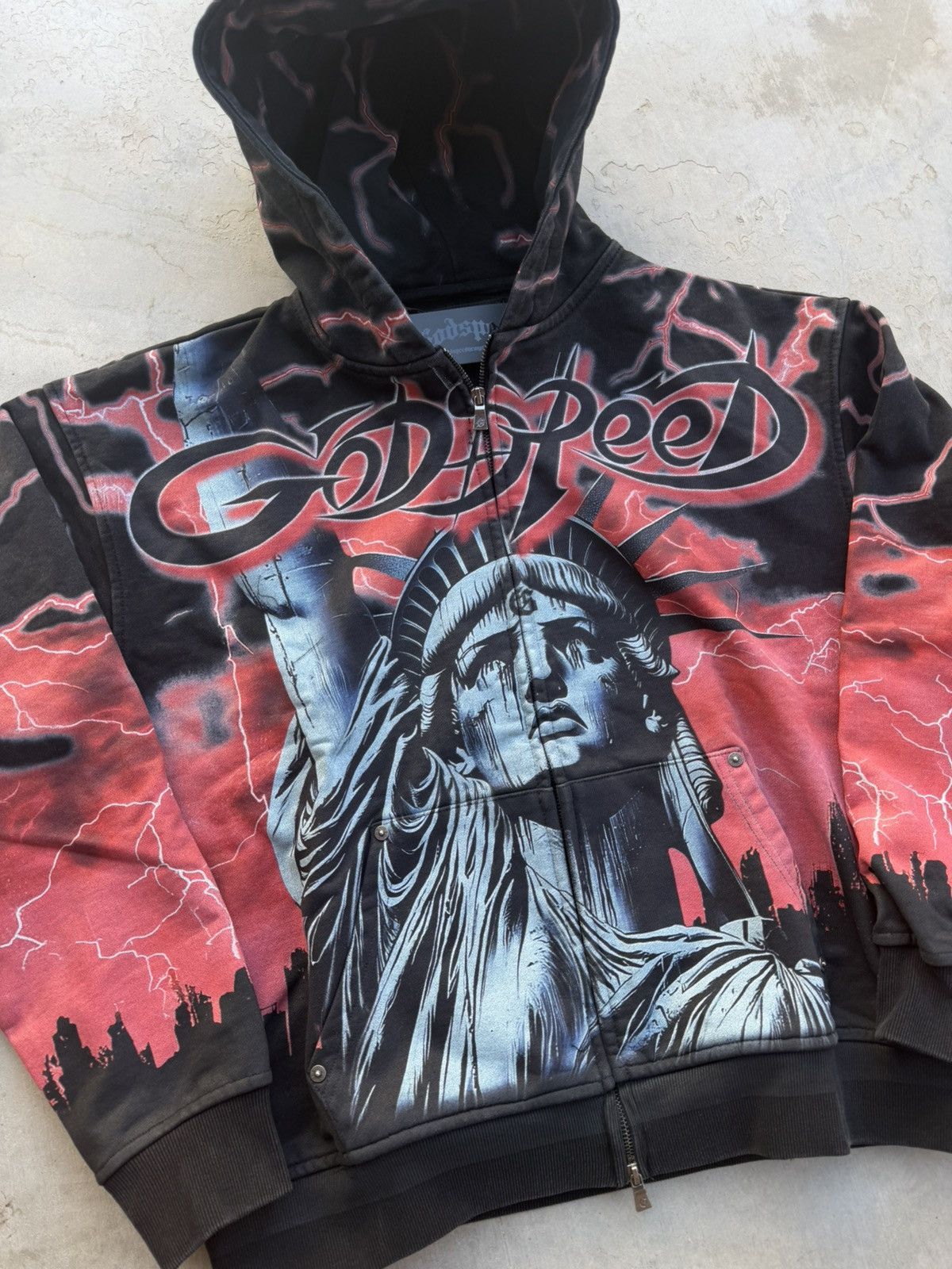 Godspeed Godspeed Voltage Zip Hoodie Red Size Medium Brand New Size US M / EU 48-50 / 2 - 3 Thumbnail