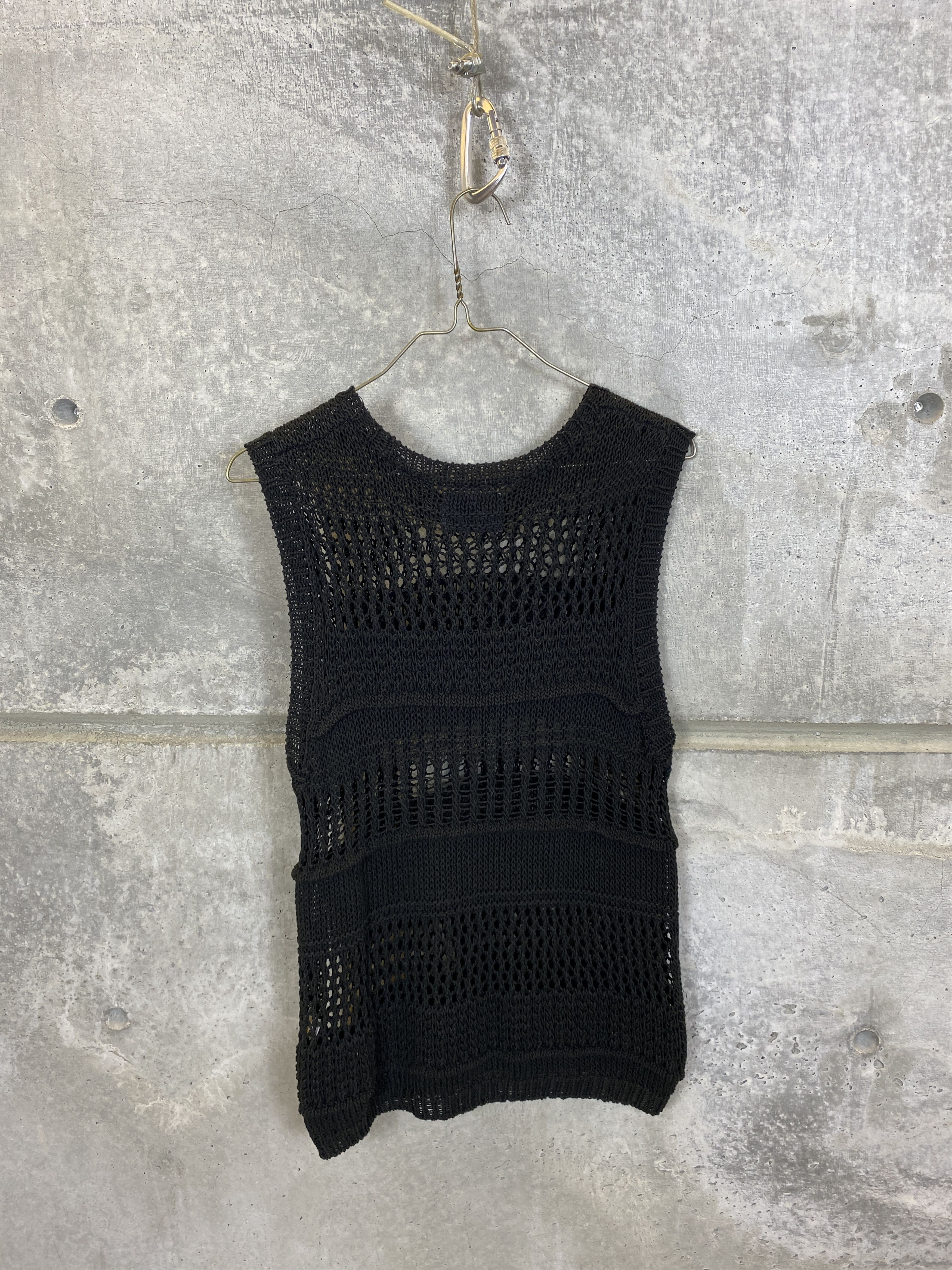 Number (N)ine NUMBER (N)INE MESH KNIT SLEEVELESS TANK TOP SWEATER Size US L / EU 52-54 / 3 - 2 Thumbnail