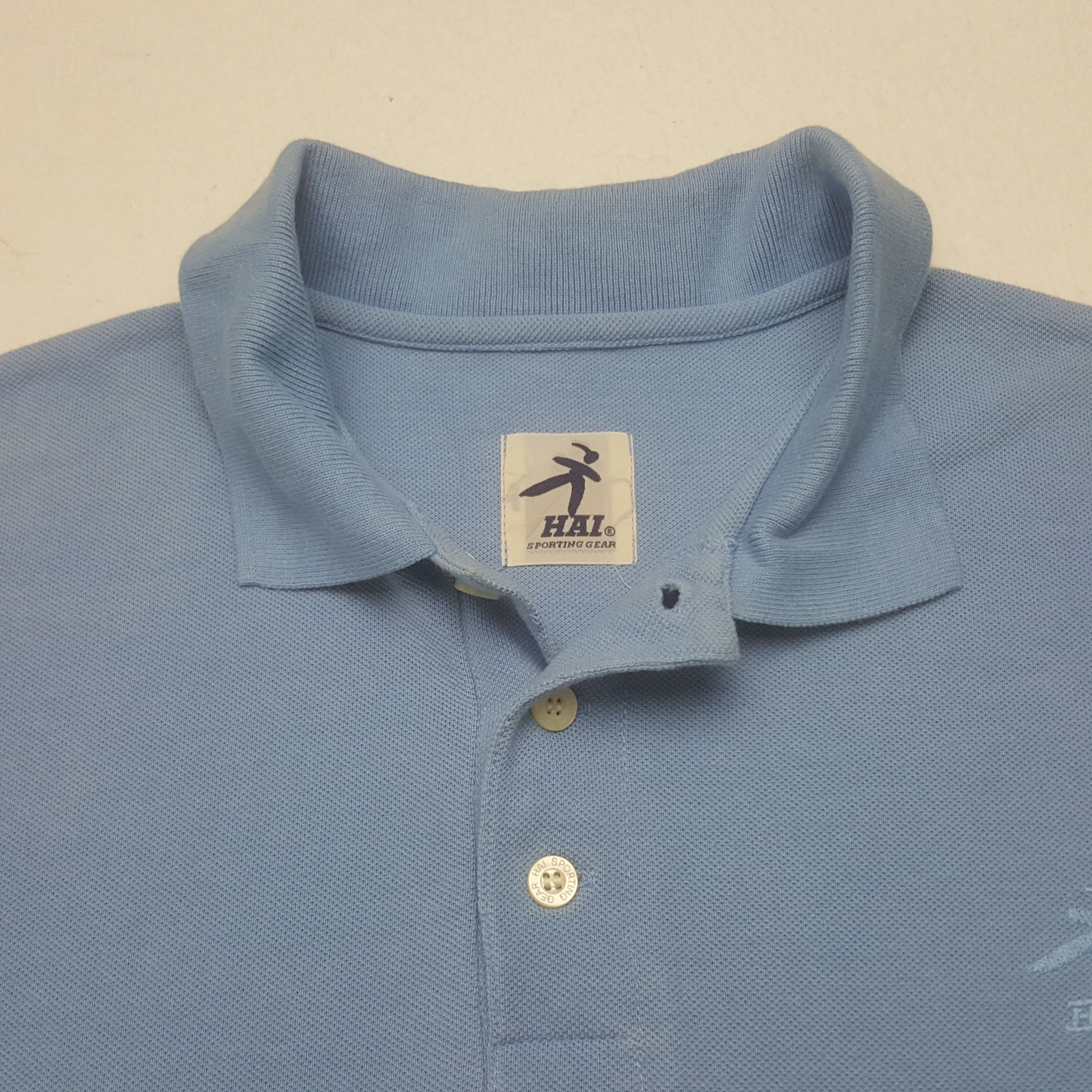Hai Sporting Gear × Issey Miyake × Vintage Vintage Hai Sporting Gear Embroidered Logo Collar Polos Size US M / EU 48-50 / 2 - 4 Thumbnail