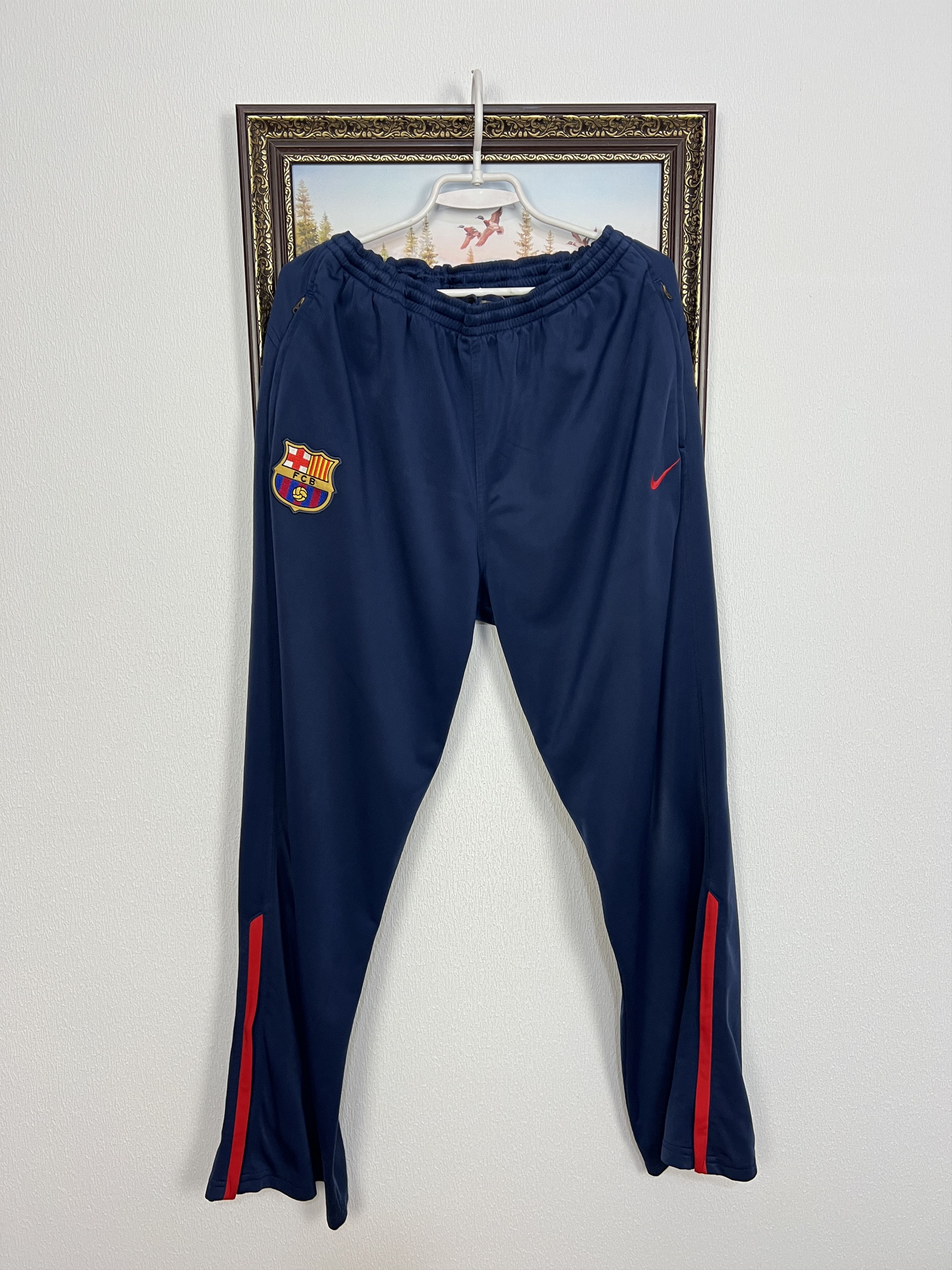 Nike Vintage Barcelona Football Pants Soccer Sweatpants Athletic Size US 36 / EU 52 - 1 Thumbnail