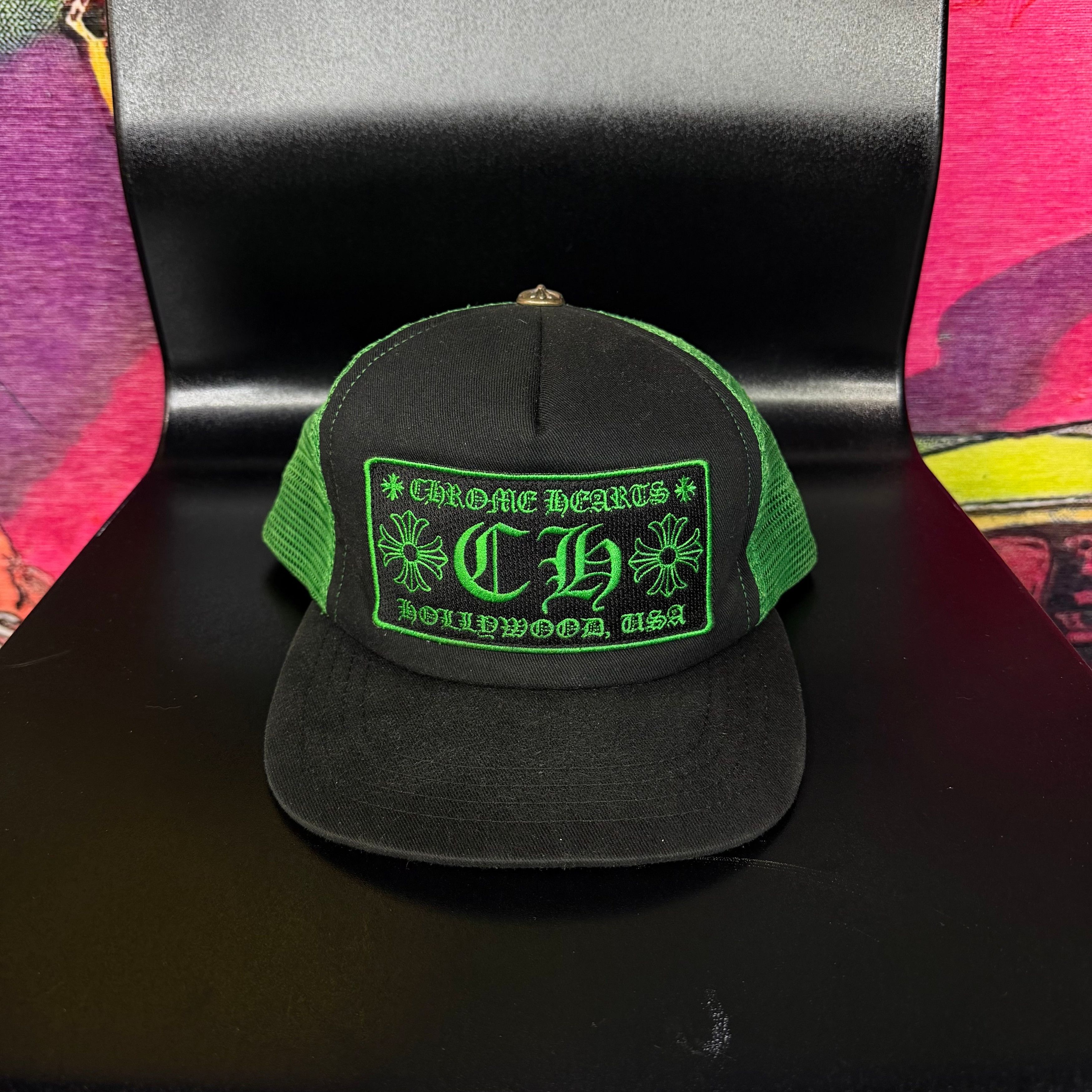 Chrome Hearts Chrome Hearts Green Trucker Original | Grailed