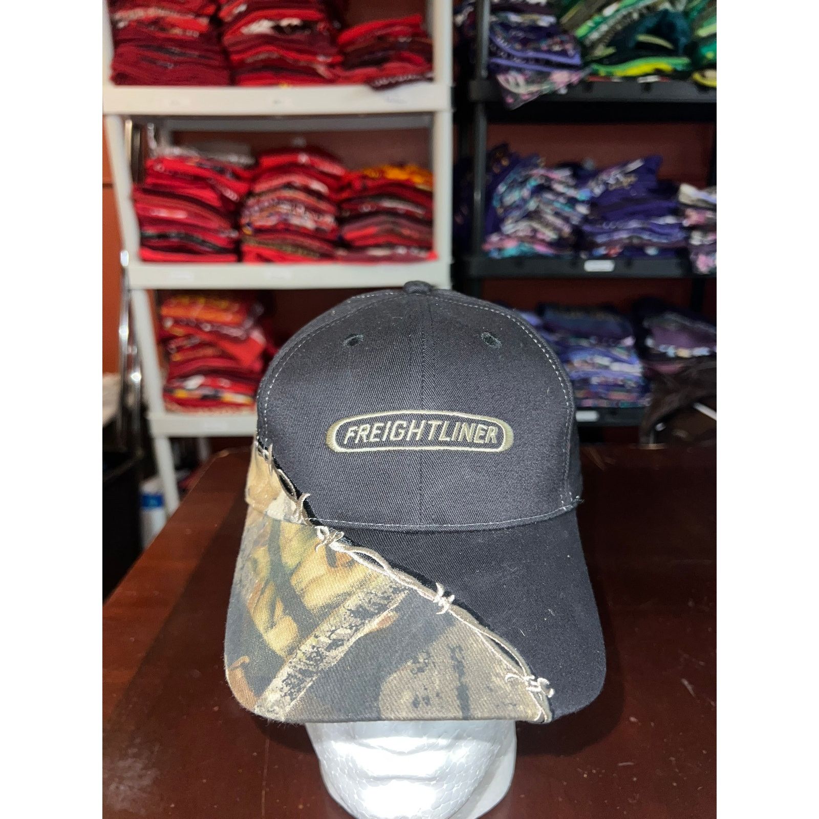 Vintage Vintage Freightliner Hat Black Camo K-Products Cap VTG Os Size ONE SIZE - 1 Thumbnail