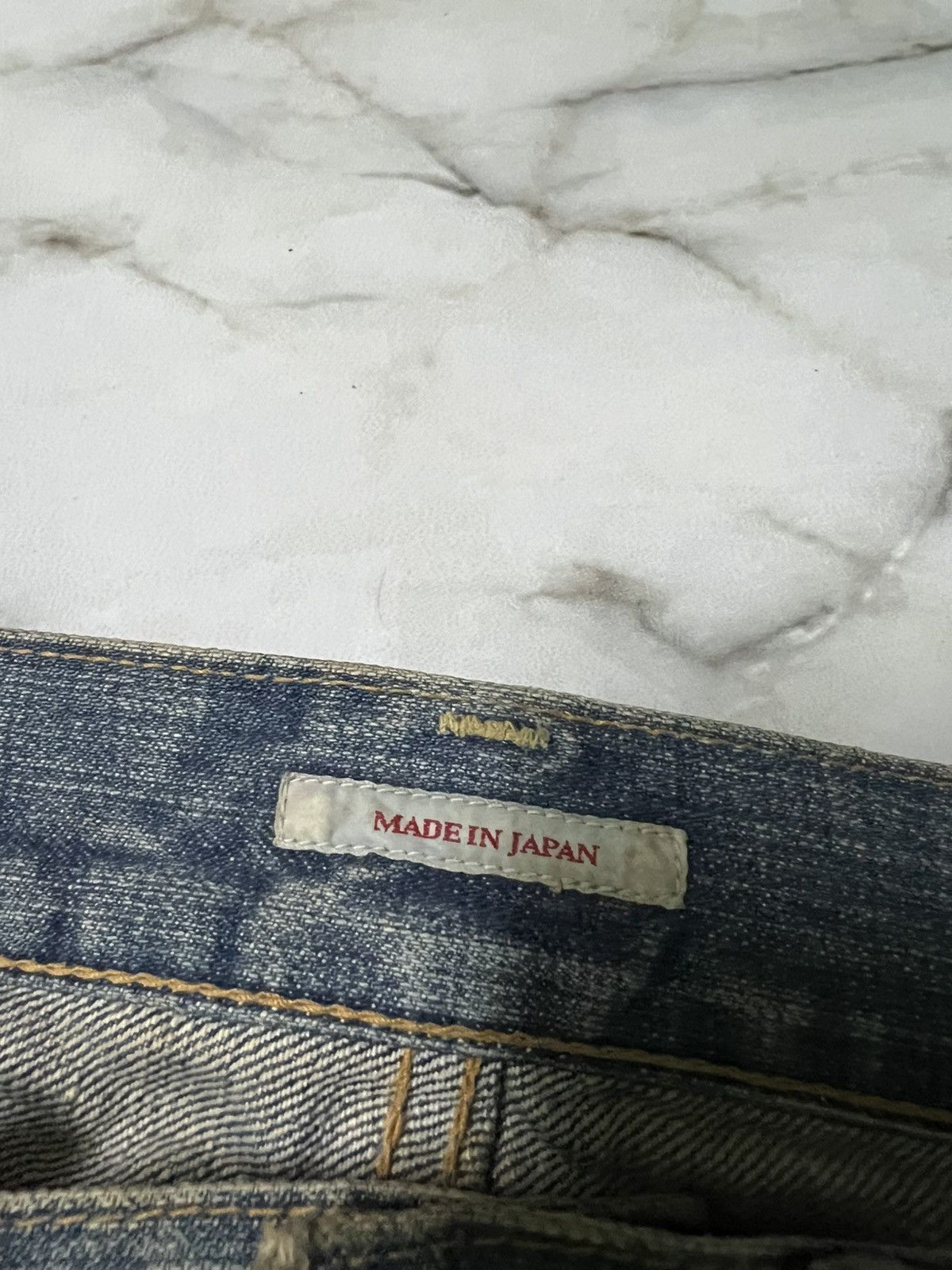 Eternal × If Six Was Nine × Le Grande Bleu (L.G.B.) 💥Vintage 90’s💥Eternal Mud Wash Distress Jeans Size US 30 / EU 46 - 17 Thumbnail