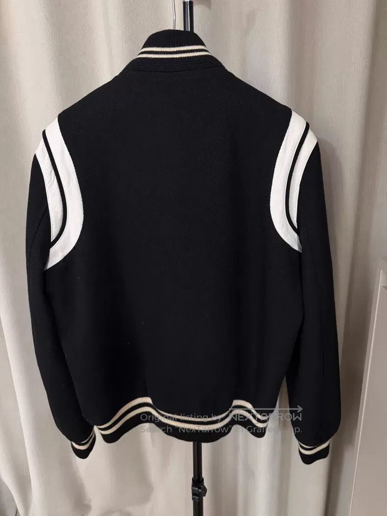 Saint Laurent Paris Saint Laurent Paris Black and White Wool Mixed Leather Bas Size US M / EU 48-50 / 2 - 3 Thumbnail