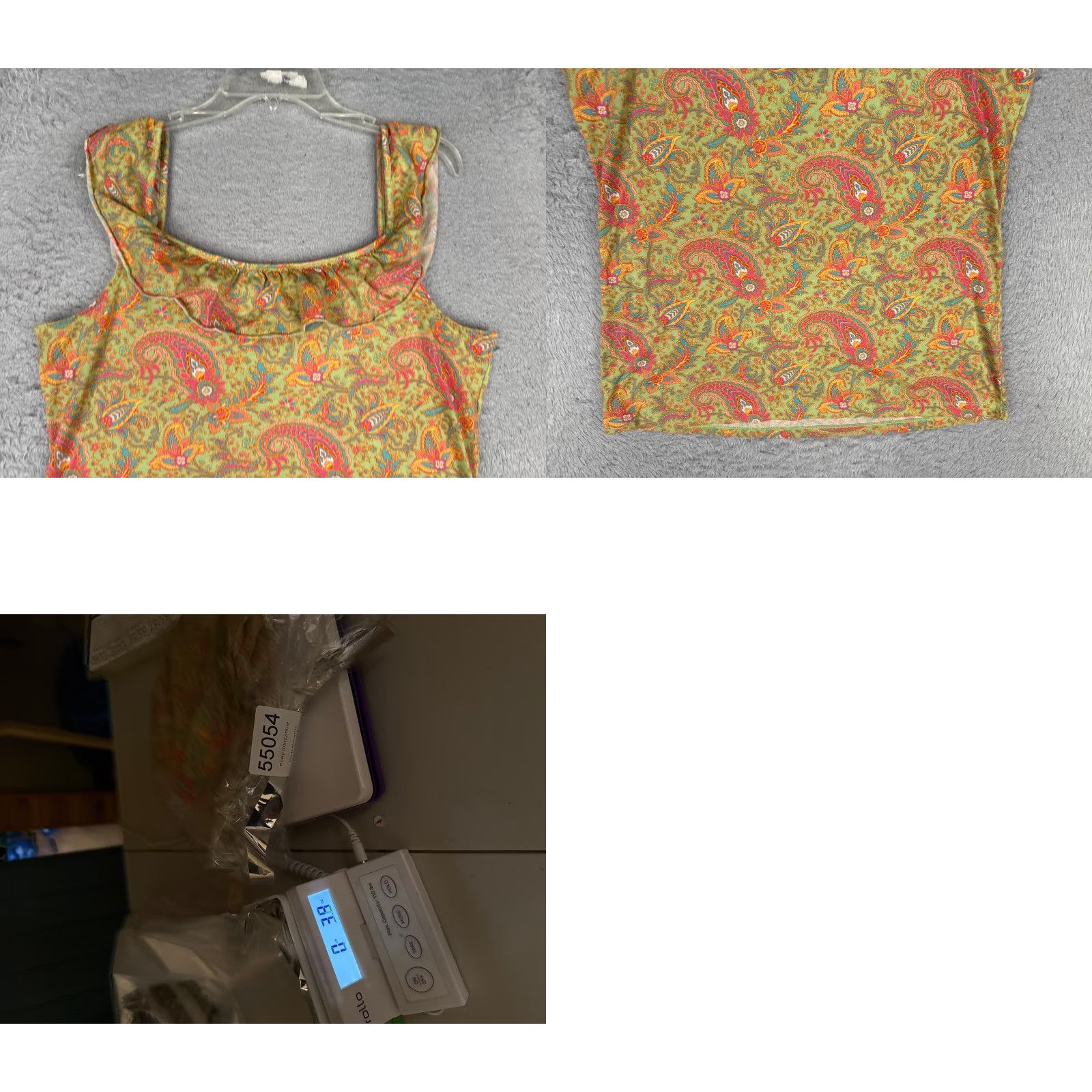 Ralph Lauren Lauren Ralph Lauren Shirt Women XL Green Paisley Henley Ruffle Tank Size XL / US 12-14 / IT 48-50 - 9 Thumbnail