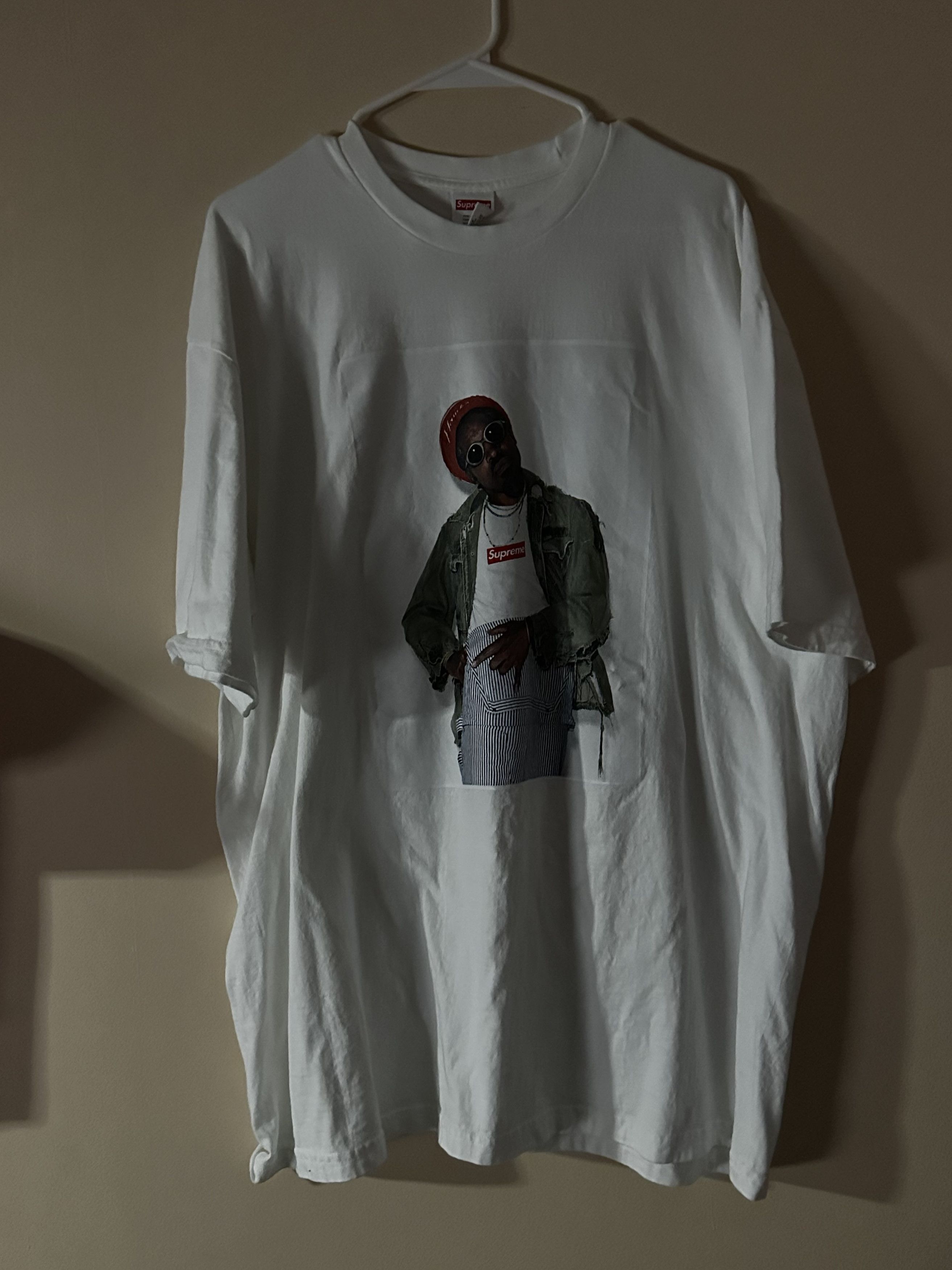 Supreme Supreme Andre-3000 White Tee | Grailed