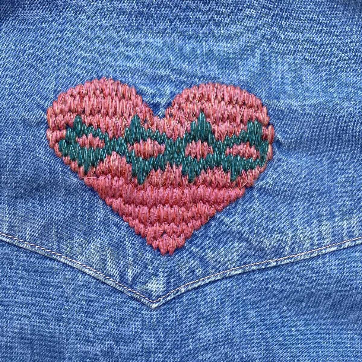 Kapital Kapital Heart Patch Denim Shirt Size US M / EU 48-50 / 2 - 4 Thumbnail