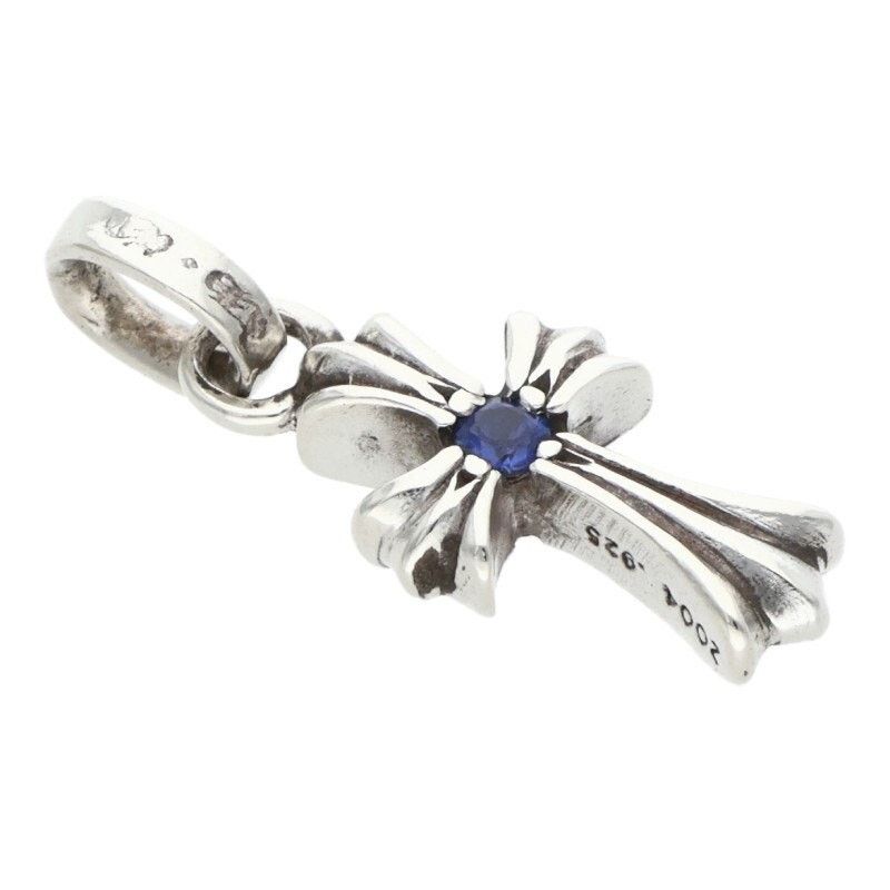 Chrome Hearts Chrome Hearts Silver Sapphire Charm Necklace Size ONE SIZE - 5 Thumbnail