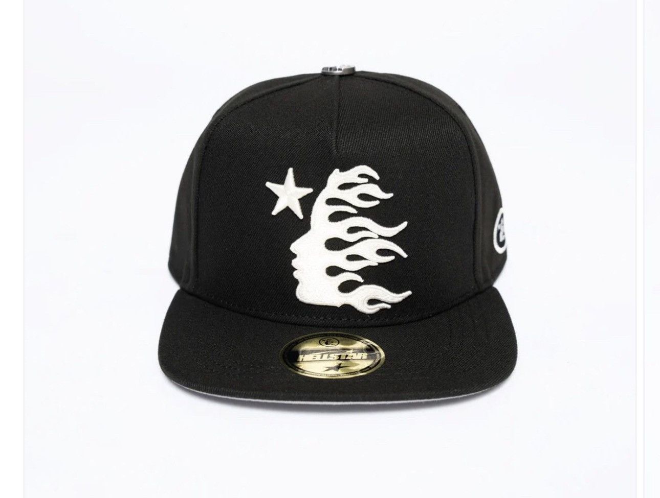 image of Hellstar OG Fitted Hat 7 (Size 7) in Black, Men's