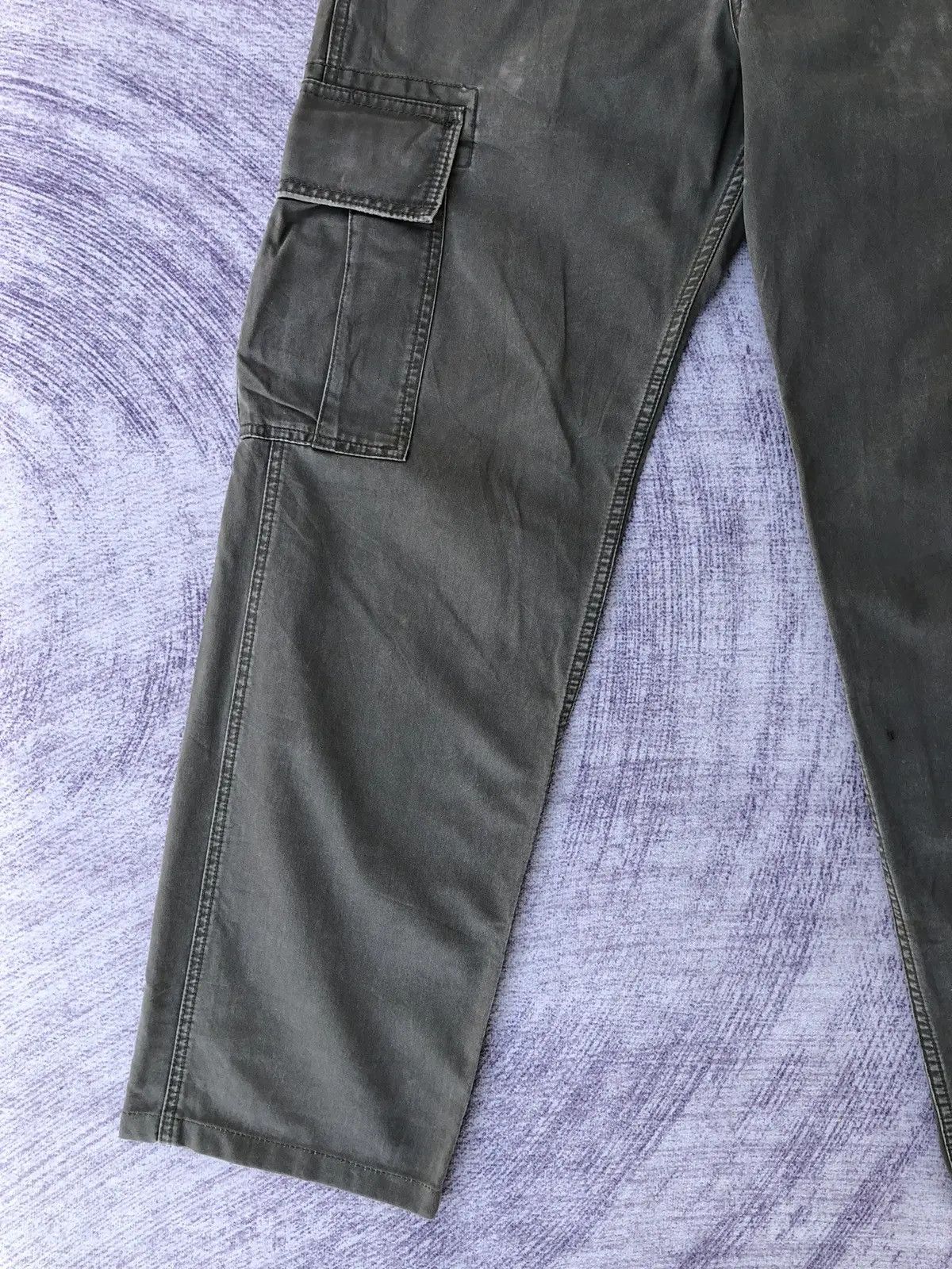Japanese Brand × Oshkosh Faded Green Cargo oshKosh Multipocket Tactical Pants Size US 30 / EU 46 - 4 Thumbnail