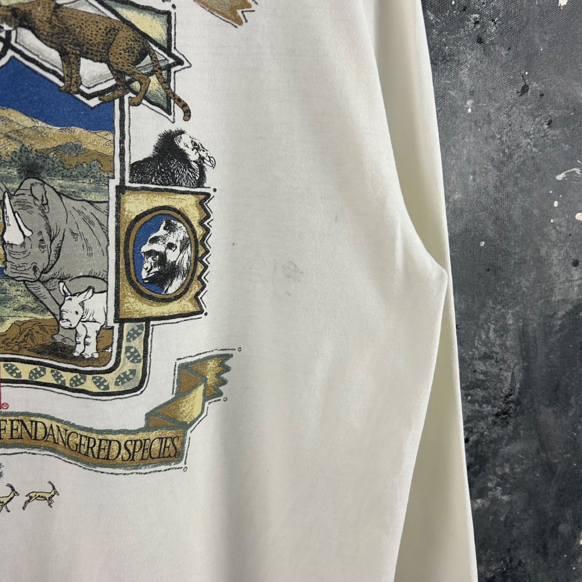 Vintage Vintage Zoo nature longsleeve shirt Size US L / EU 52-54 / 3 - 6 Thumbnail
