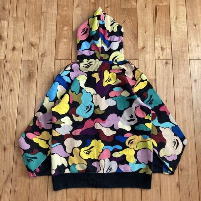 Bape BAPE Giant Multi Camo Full Zip Hoodie a bathing ape NIGO Size US L / EU 52-54 / 3 - 3 Thumbnail