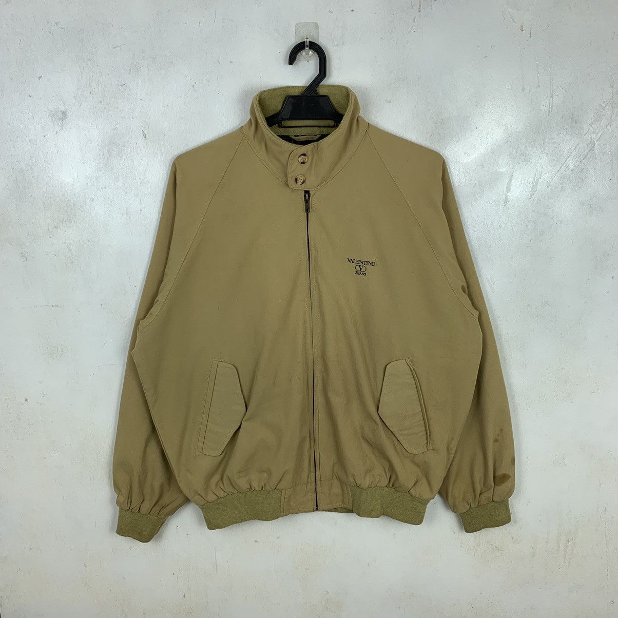 Valentino × Vintage Valentino Jeans Big Logo Embroidered Bomber Jacket Size US M / EU 48-50 / 2 - 4 Thumbnail