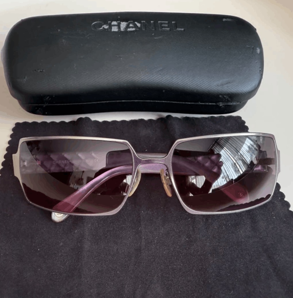 Chanel CHANEL Sunglasses 🇺🇸 TAX FREE Rimless Rhinestone 4017 Size ONE SIZE - 1 Thumbnail