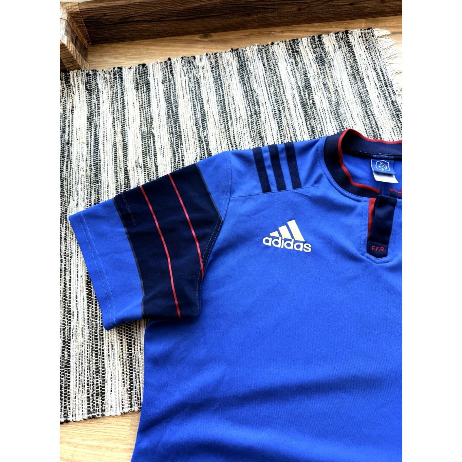 Adidas France Adidas Rugby National Team Shirt 2015/16 Blue XL Jersey Size US XL / EU 56 / 4 - 3 Thumbnail
