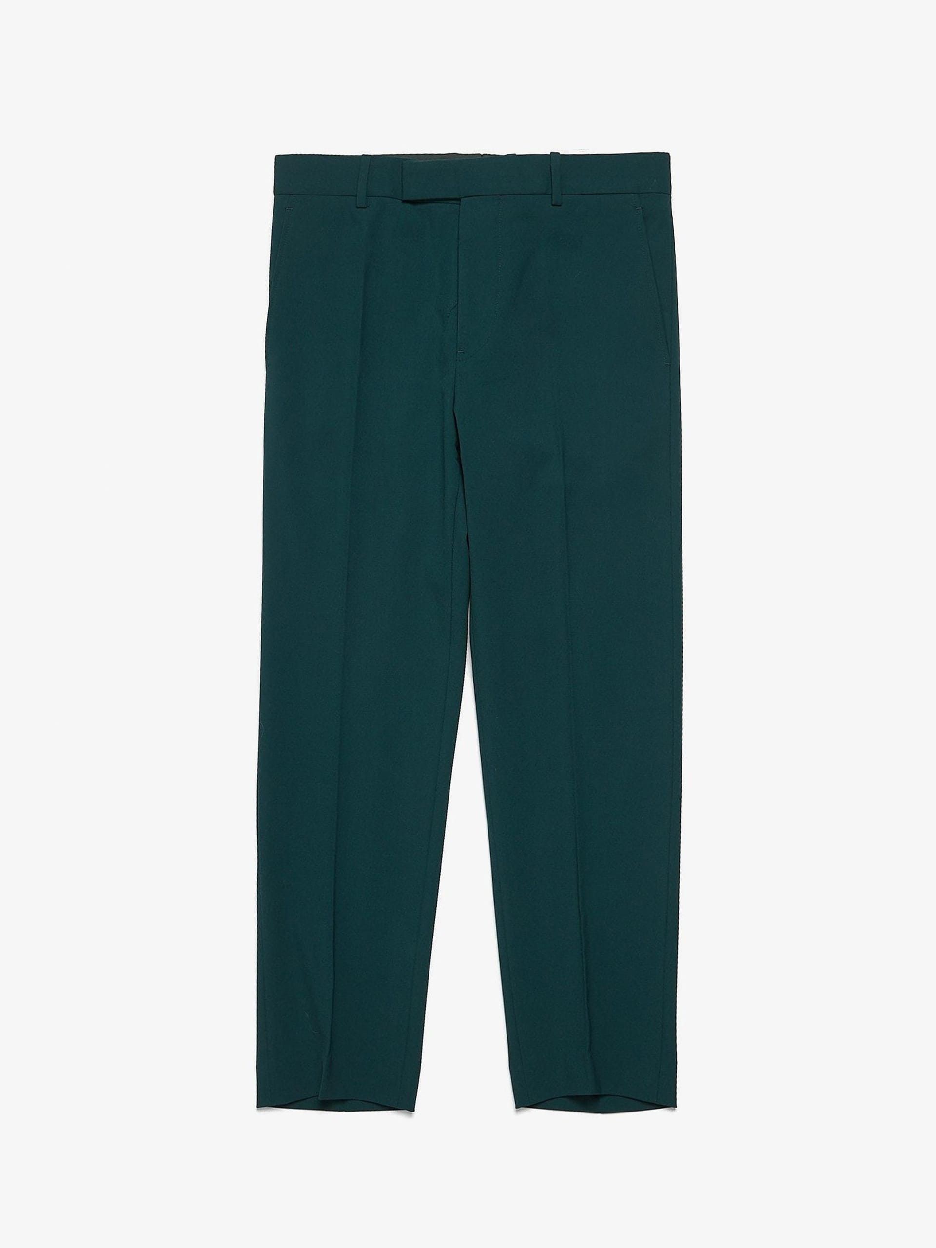 Marni Emerald Green Cotton Blend Suit Trousers | Grailed