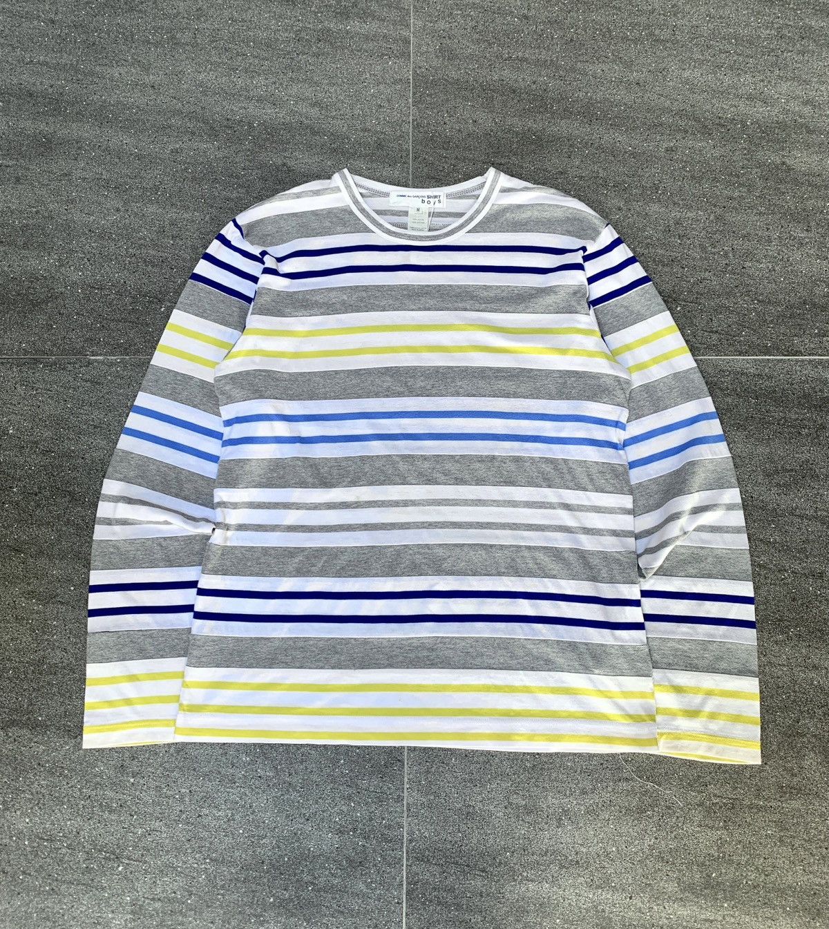 Comme des Garcons SHIRT Multi Color Striped Ls tee - Small Size US M / EU 48-50 / 2 - 1 Thumbnail