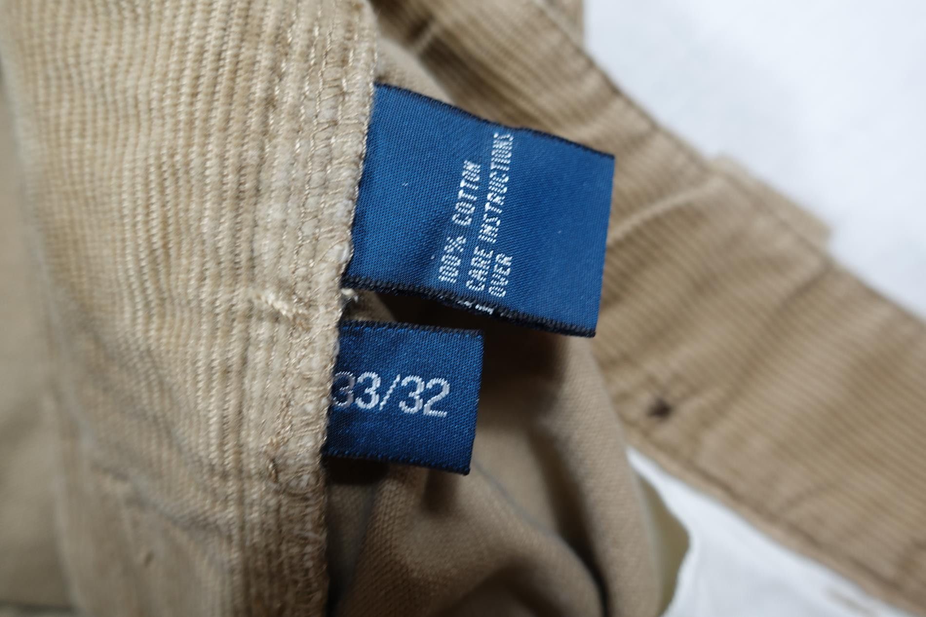 Polo Ralph Lauren Polo Ralph Lauren Pants Corduroy Beige Cargo Military 33/32 Size US 33 - 4 Thumbnail