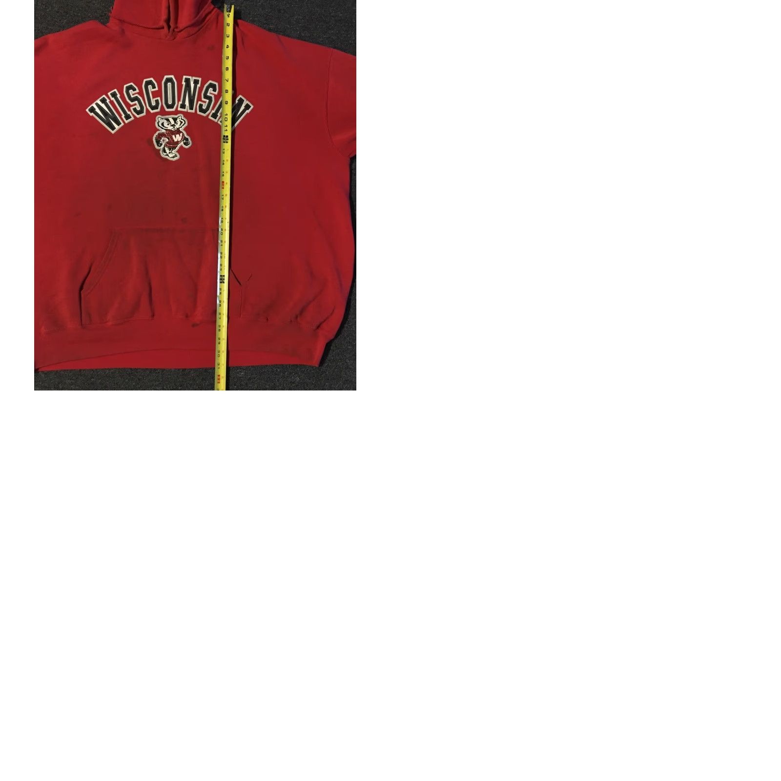 Thrasher VINTAGE 90s University Of Wisconsin Faded Distress Hoodie 3X College Track Grunge PE Size US XXL / EU 58 / 5 - 9 Thumbnail