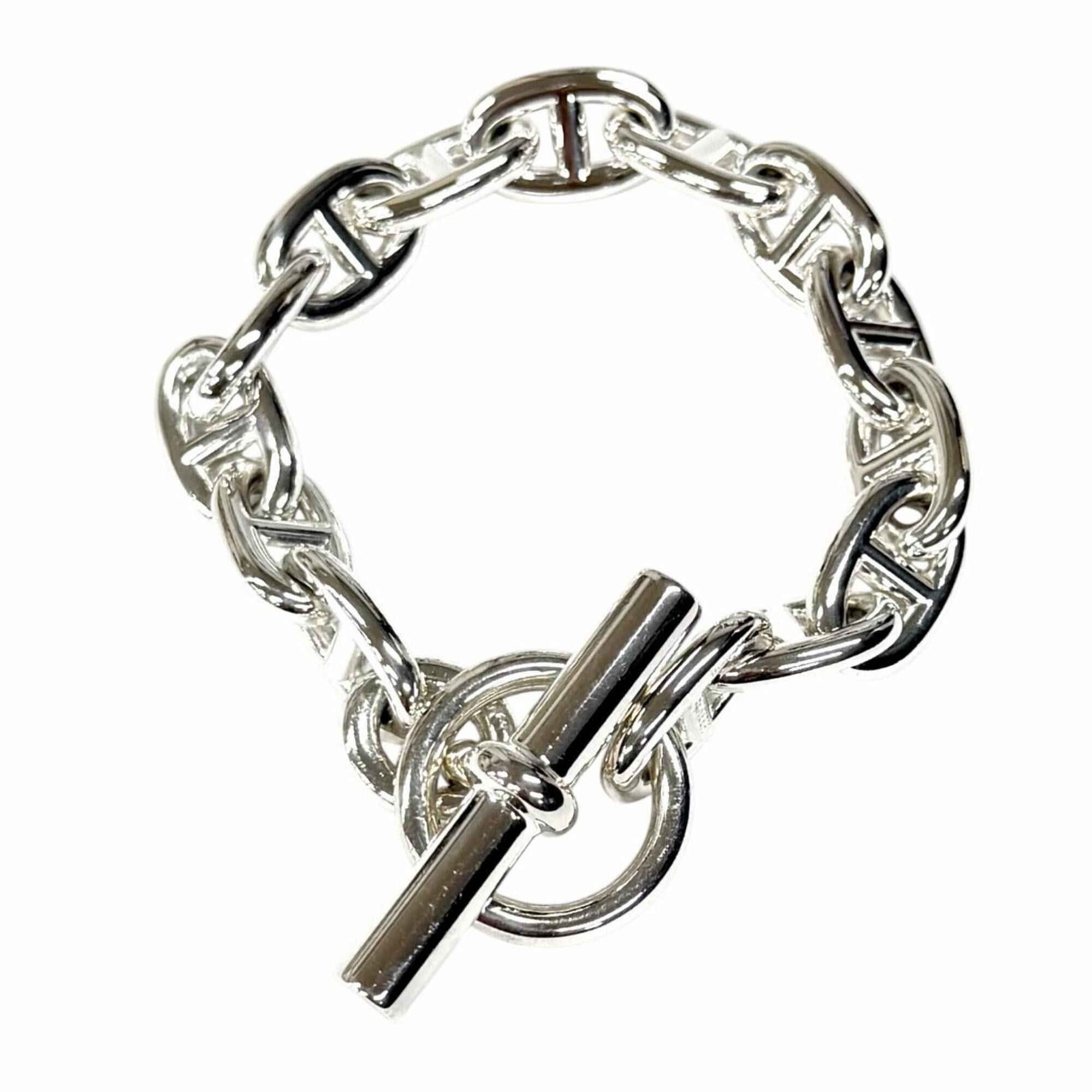 Hermes HERMES Chaine d'Ancre MM 925 Bracelet, 14 links, Silver, with Case, Made in France, Weight: 53.2g, Women's. Size ONE SIZE - 1 Thumbnail