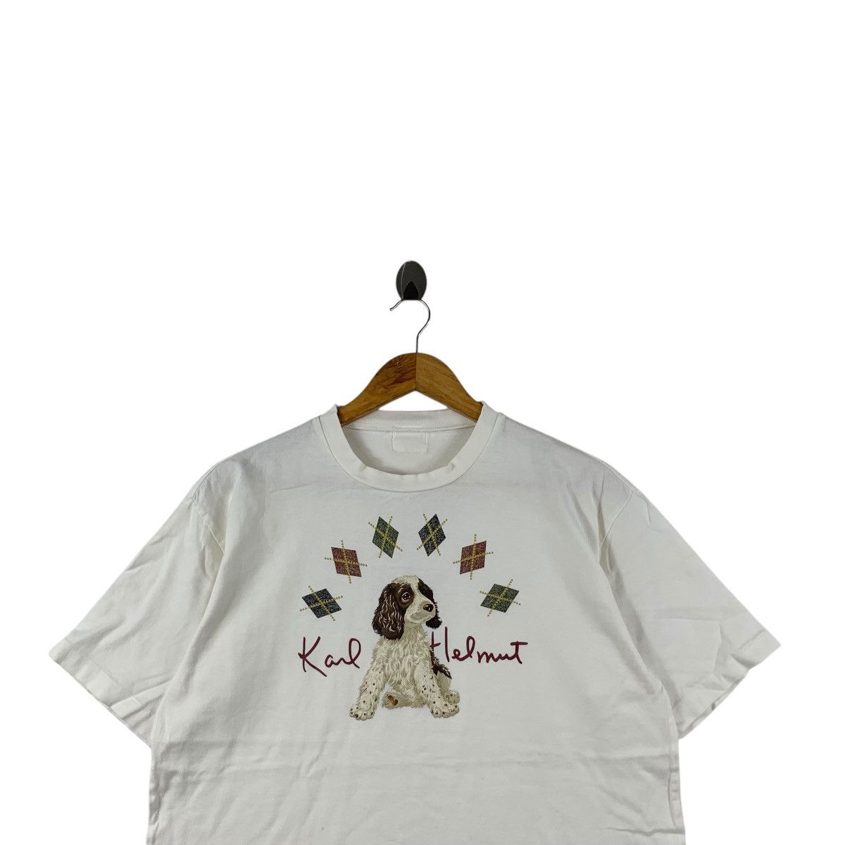 Karl Helmut Vintage KARL HELMUT JAPAN Pink House Dog Youth Tee Shirt Size M / US 6-8 / IT 42-44 - 2 Thumbnail