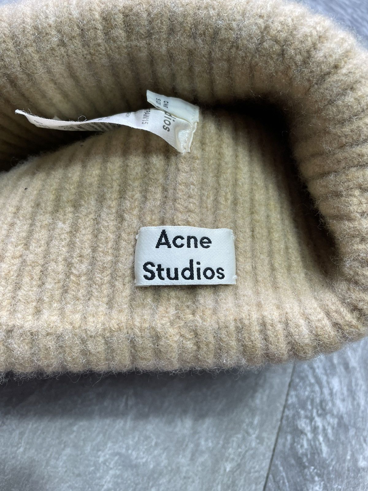 Acne Studios Acne Studios Hat Knitted Vintage Box Logo Face Wool Size ONE SIZE - 5 Thumbnail