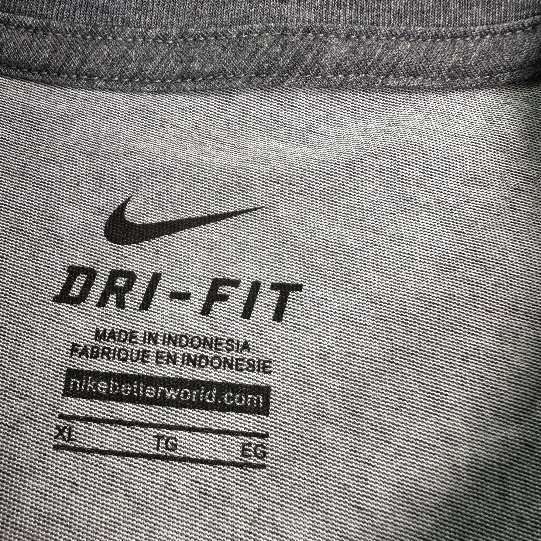 Nike Nike Dri-FIT Shirt Mens XL Gray Short Sleeve Tee Size US XL / EU 56 / 4 - 2 Thumbnail