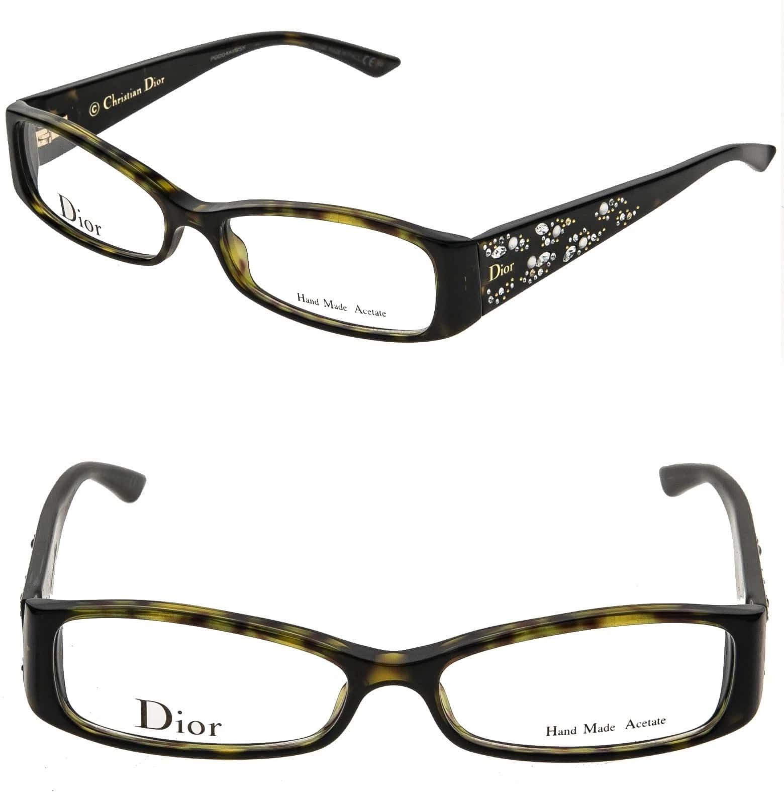 Christian Dior Monsieur CHRISTIAN DIOR CD3253 3253 MINUIT Crystal Optical Eyeglass Size ONE SIZE - 1 Thumbnail