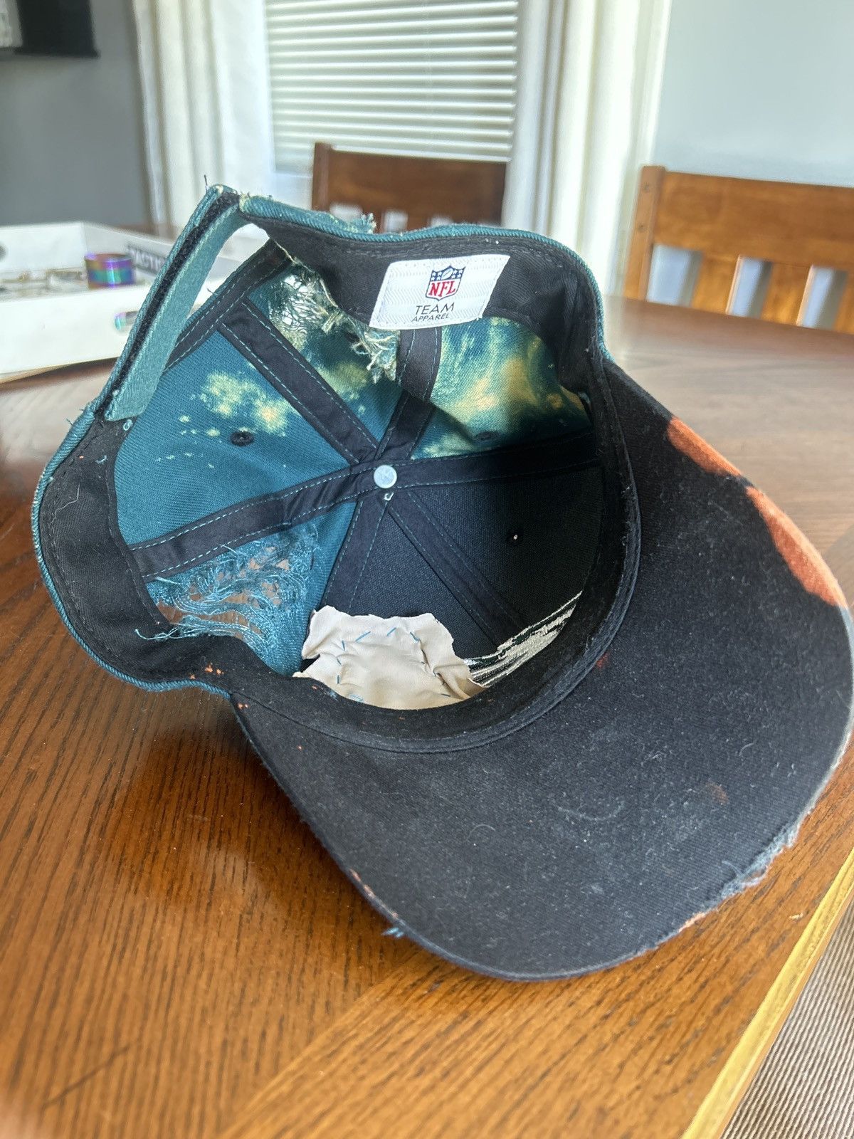 NFL Custom Acid Wash Distressed Eagles Hat Size ONE SIZE - 6 Thumbnail