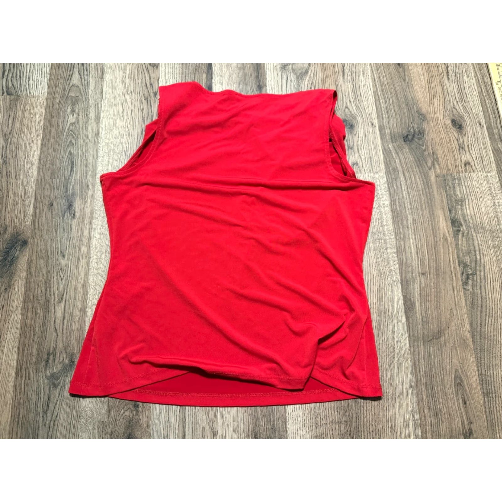 Calvin Klein Calvin Klein Tank Top Women's Size L Red Sleeveless Scoop Neck Casual Basic Stretch Modern, Tank, Regular Fit Size L / US 10 / IT 46 - 2 Thumbnail