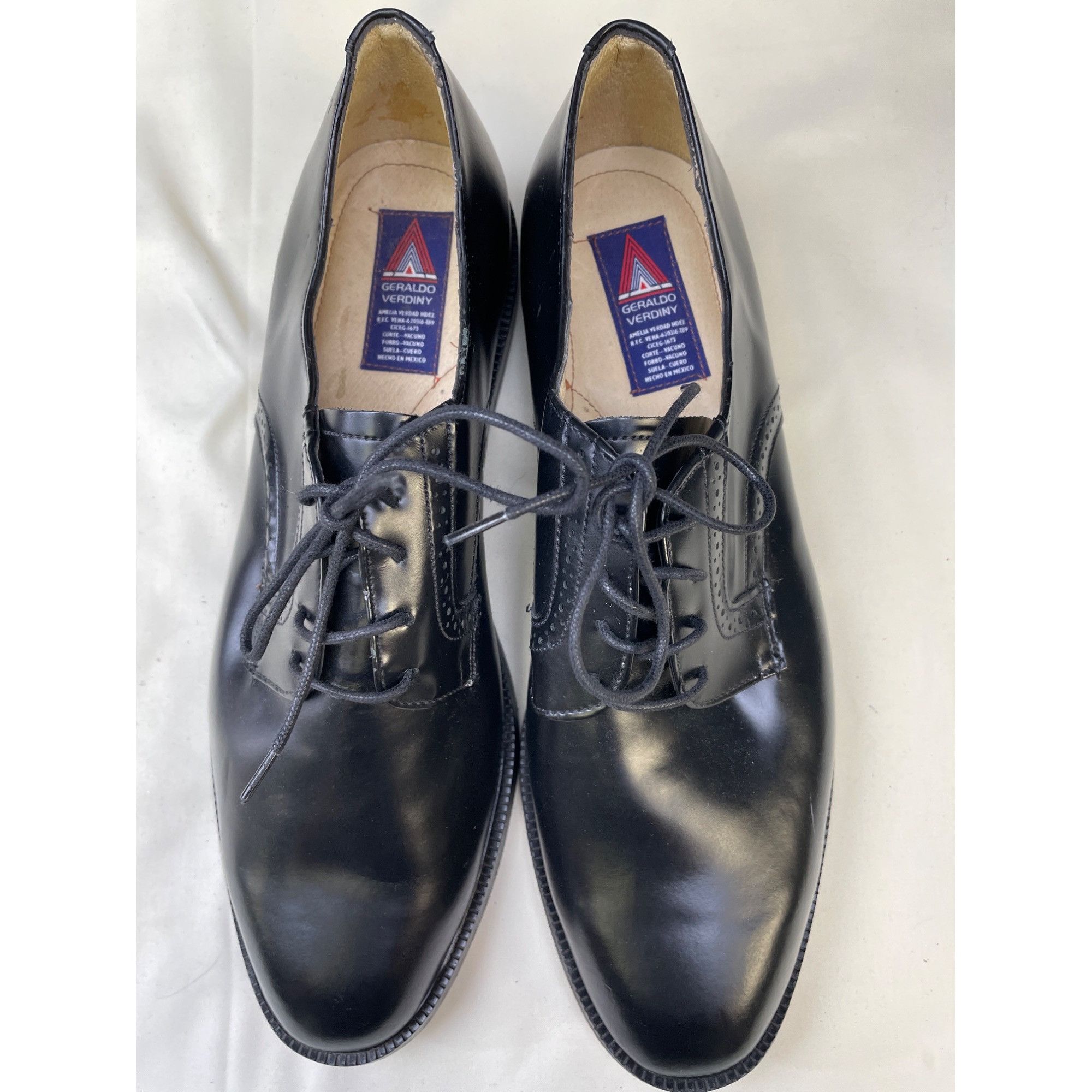 Other Geraldo Verdiny Men's Black Leather Shoes / Oxfords Size 10 Size US 10 / EU 43 - 4 Thumbnail